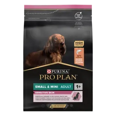 PURINA® PRO PLAN® Small & Mini Adult Dog Sensitive Skin rohke lõhega