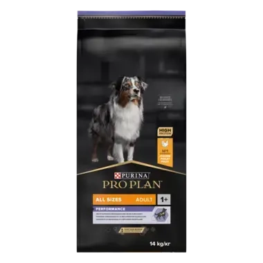 PURINA® PRO PLAN® All Sizes Adult Dog Performance rohke kanaga