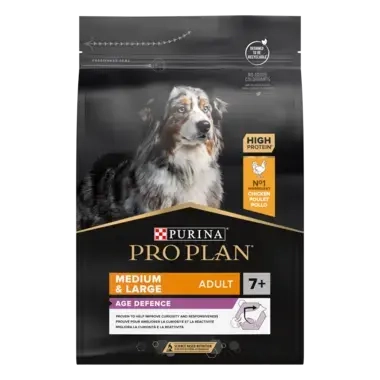 PURINA® PRO PLAN® Medium & Large Adult Dog 7+ rohke kanaga