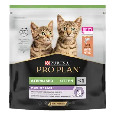 PURINA ® PRO PLAN ® Sterilised Kitten 3-12 kuud HEALTHY START rohke lõhega